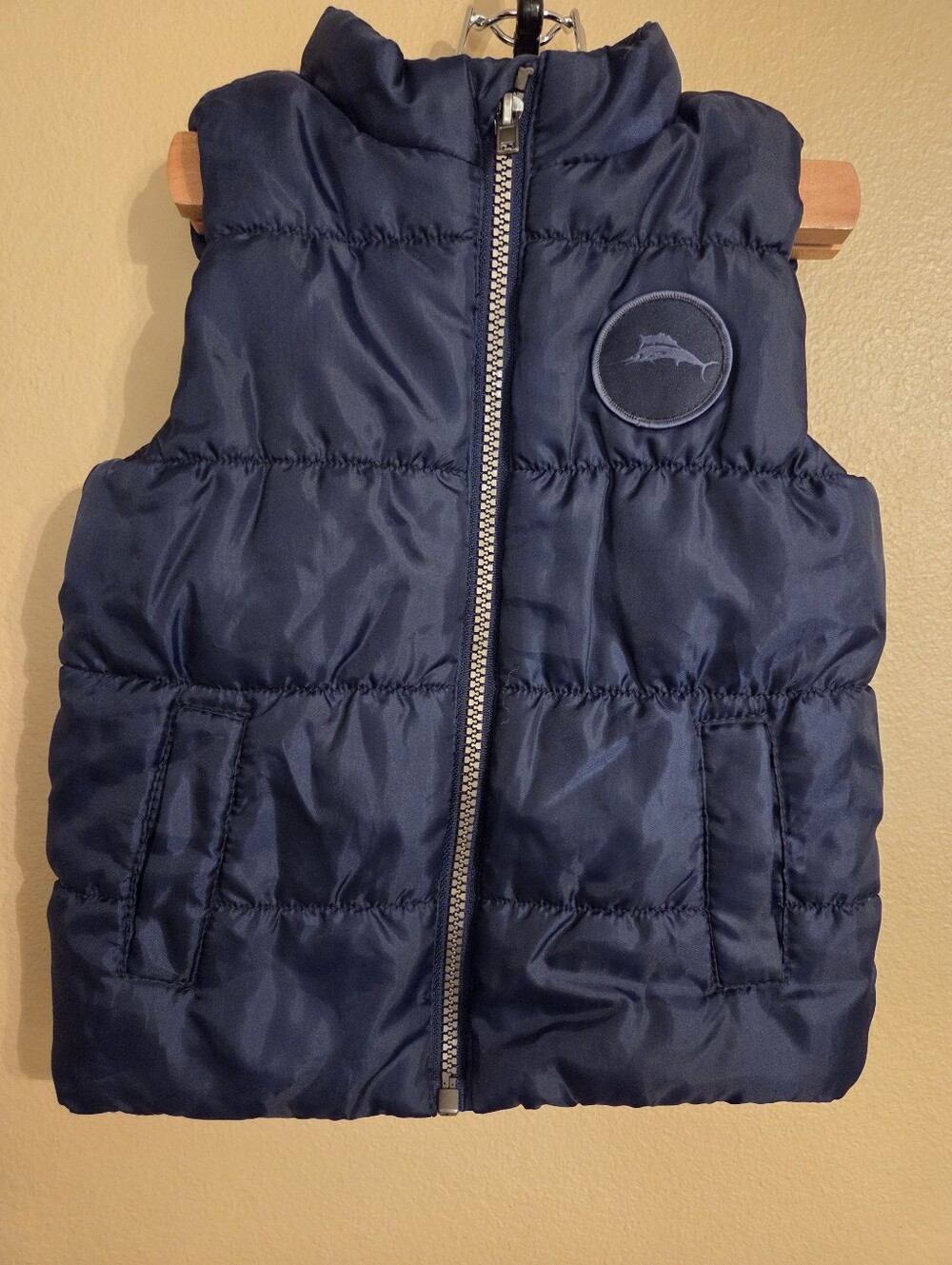 TOMMY BAHAMA Boys 2T Navy Blue Full Zip Gorpcore Outdoors Puffer Vest Jacket